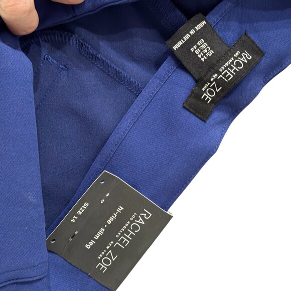 Racehl Zoe NWT Blue Pencil Leg Pant Size 14 - Picture 2 of 4